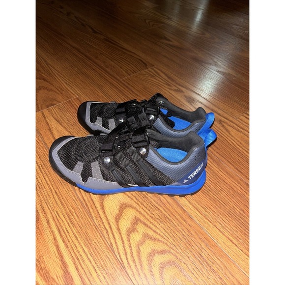 NWOT Adidas Terrex Ortholite‎ Mens 6.5 Black And Blue Hiking Outdoor Bungee Shoe main image 9